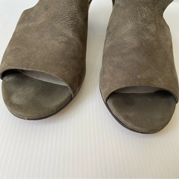 Eileen Fisher Iris Women’s Size 9 Gray Pewter Suede Open Toe Sandals Comfort - Picture 13 of 13
